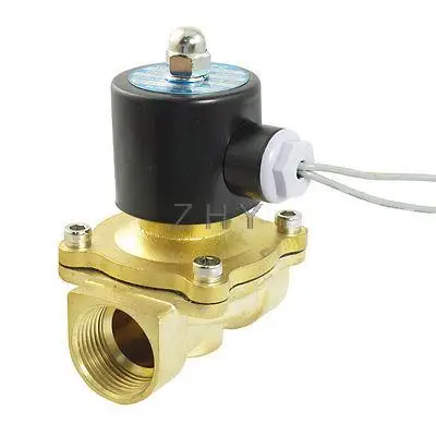 DC 24 В 2 порта 2 пути " PT внутренняя резьба Пневматический Электрический электромагнитный клапан