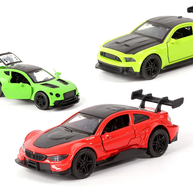 Высококачественная модель спортивного автомобиля Boy Mustang R8 1:36 Nissan Gt-R R34 из сплава