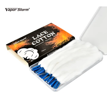 

Vapor Storm lace Cotton 20 Strips/Box Organic Cotton 114mm Coil Wick Heating Wire Cotton 100% Tasteless vs Profile Cotton