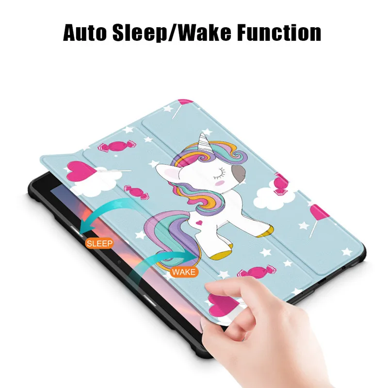 Magnet Stand Smart Case for 8.7 Inch Tablet - Sleek Protective Cover with Multi-Angle Viewing