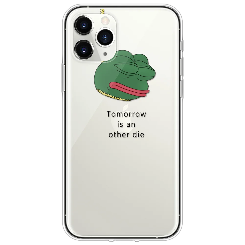 Supreme Green Frog Meme iPhone XR Clear Case