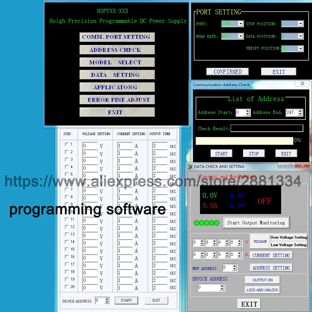 30V10A 120V1A 200V1A 60V5A adjustable switching power supply 400V1A 220V Programmable DC power supply Laboratory 0.001A