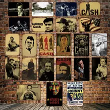 [DecorMan] Джони наличные рок музыка Металлические Картины оловянные вывески на заказ оптом доска для паба Декор LT-1785