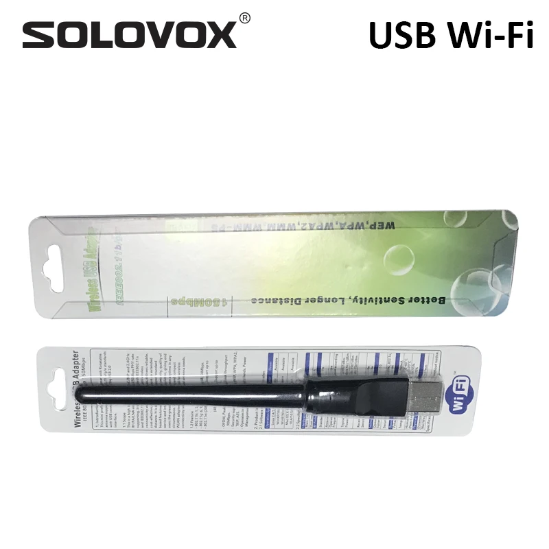 USB WiFi с антенной SOLOVOX для V9S S V6 V8S Series цифровые спутниковые приемники ТВ приставки