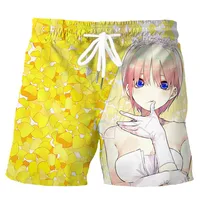 CLOOCL Men Shorts Anime Quintuplets Quintessential 3D Print Sports Shorts Fashion Casual Summer Beach Shorts Drop Shipping 1