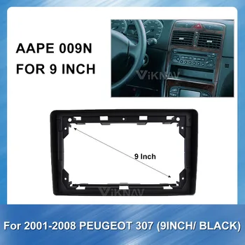 

Car Radio Fascia for PEUGEOT 307 2001-2008 (black) DVD frame Dash Mount Kit Adapter Trim Facial Panel Frame Dashboard 2 Din