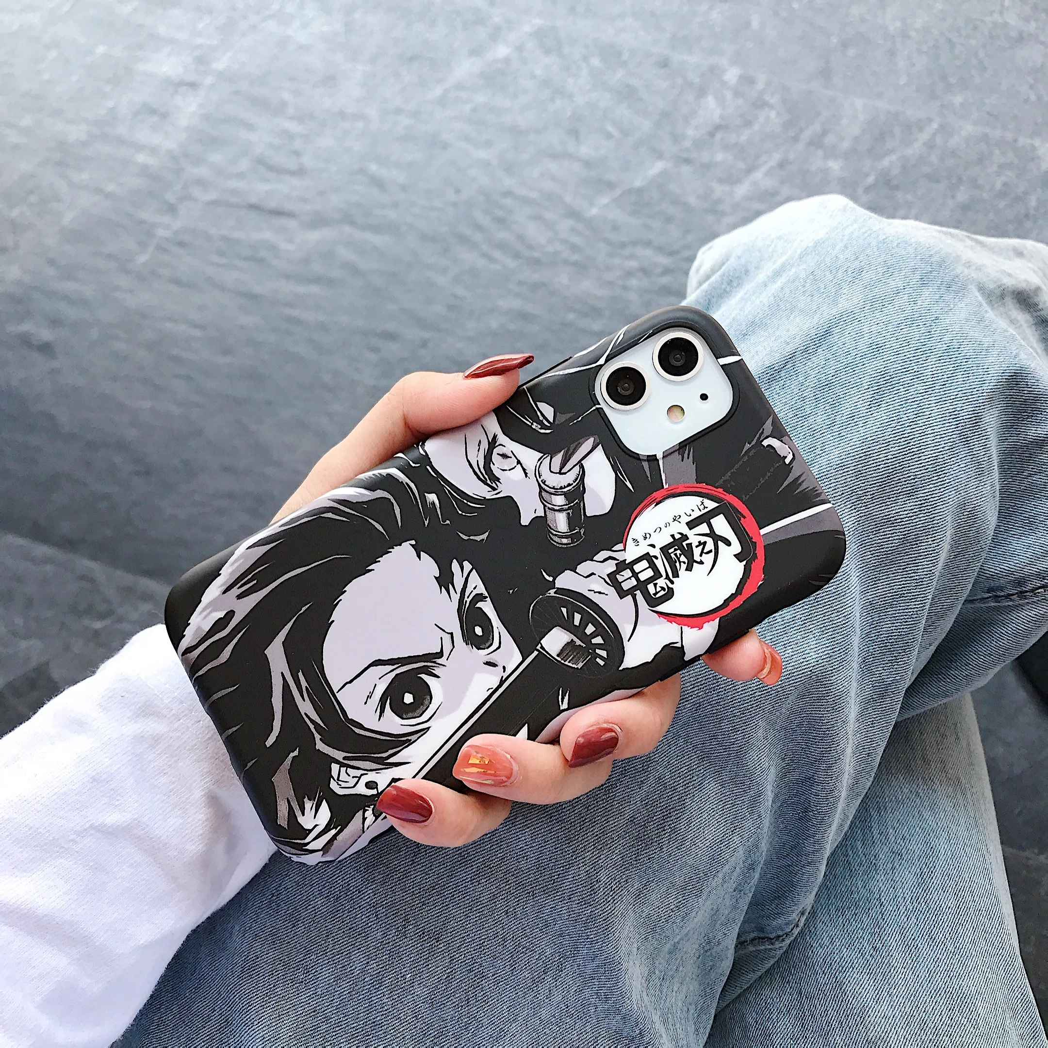 Cute Japan Demon Slayer Case For Iphone 11 12 13 Pro 7 8Plus X XR XS Max Phone Cases Anime Kimetsu No Yaiba Soft TPU Cover Coque iphone 13 pro max case clear