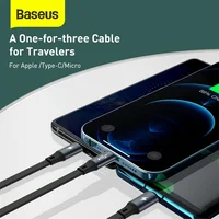 Выдвижной USB-кабель Baseus 3 в 1 #3