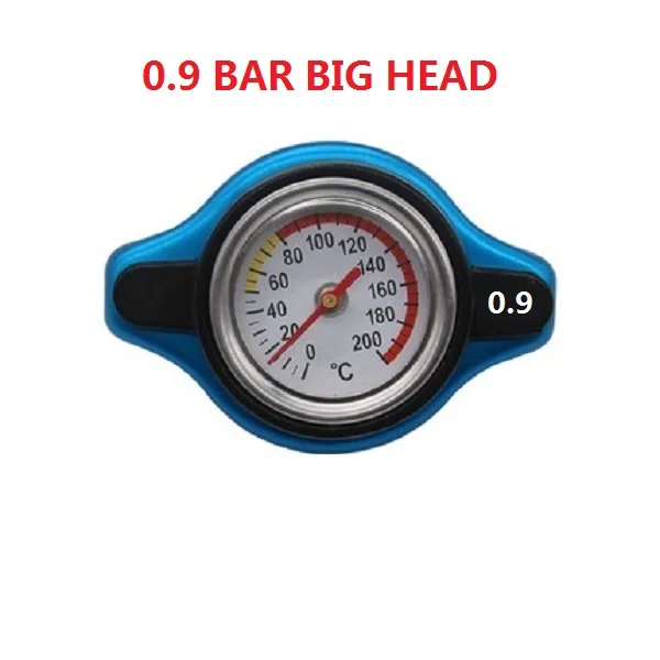 0.9 BAR BIG HEAD Универсальный 0.9Bar 1.1Bar 1.3Bar гоночный датчик температуры воды измеритель температуры Датчик термо радиатор крышка бака Крышка - Цвет: 0.9 BAR BIG HEAD