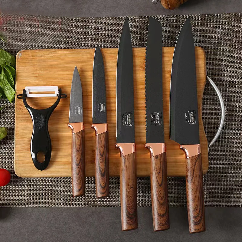 6pcs in one Chef Kitchen Knife Set For Household Items For home For