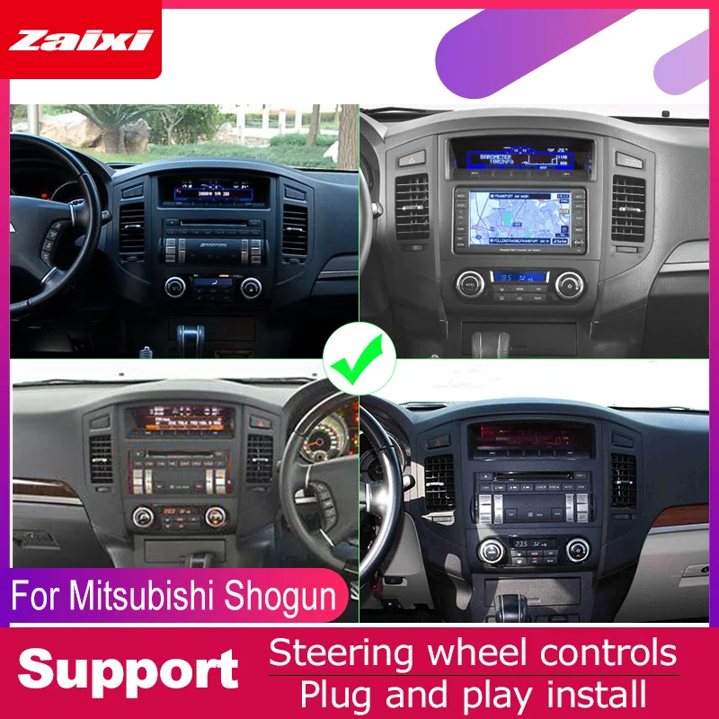 ZaiXi мультимедиа для Android плеер 2 din автомагнитола для Mitsubishi Shogun 2006- с навигацией автомобиля стерео головное устройство стерео