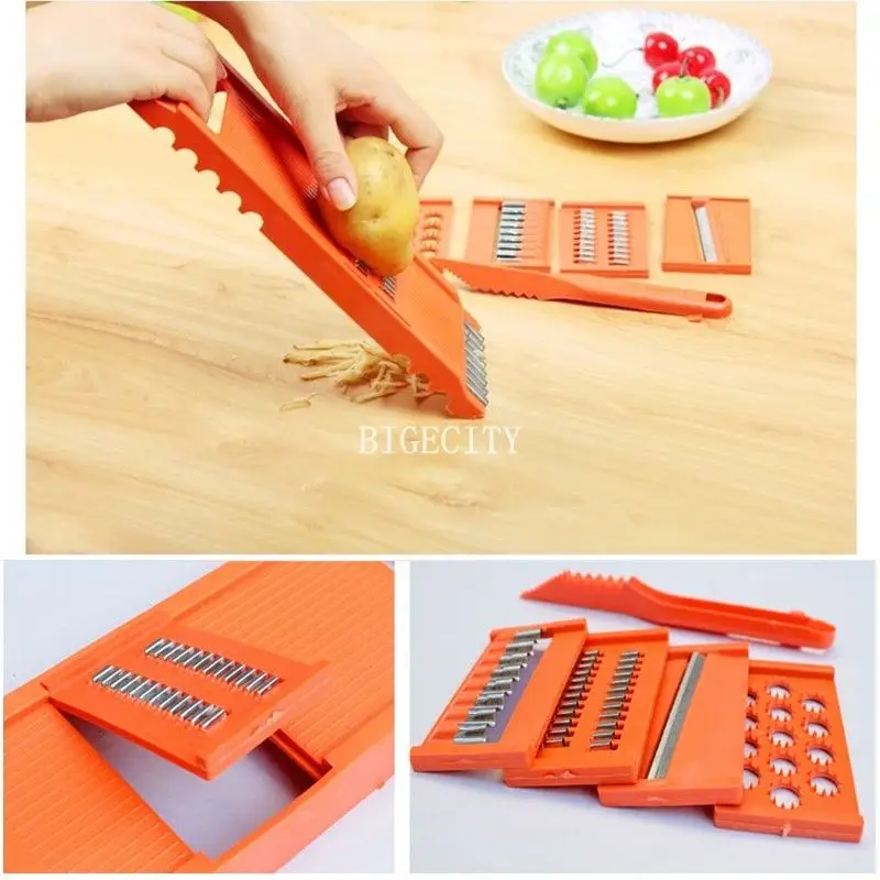

7pcs Cutter Peeler Cucumber Slicer Salad Kitchen Shredder Modern Family Kitchen Tool Multifunctional