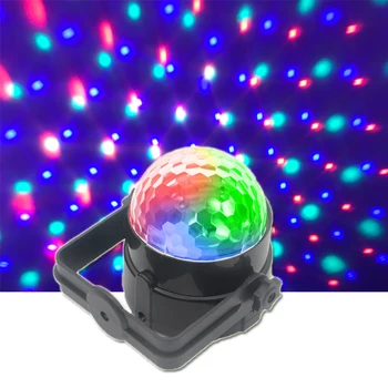 

NEW LED RGB Sound Activated Party Lights Disco Ball Strobe Light for Wedding Show Club Pub