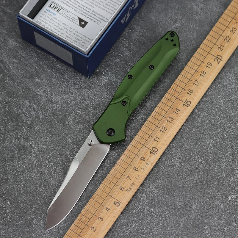

High quality 940 AXIS folding knife S30V blade material green aviation aluminum handle camping hunting equipment pocket EDC tool