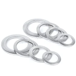 5/10/50Pcs DIN9250 M2.5 M3 M4 M5 M6 M8 M10 M12 M14 -M25 304 Stainless Steel LockingPrinting Oblique Washers