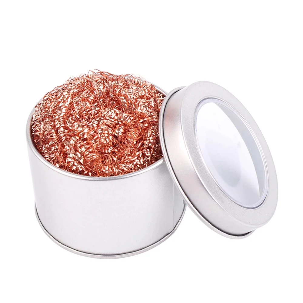 LUXIANZI 1pcs Welding Soldering Solder Iron Tip Cleaner Copper Wire