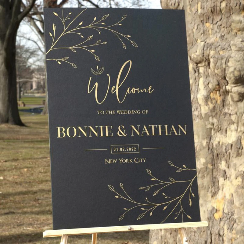 Индивидуальные имена свадебные приветственные знаки наклейки добро пожаловать