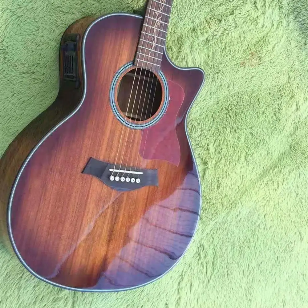 

2019 Newest KOA wood Cutaway acoustic guitar ,K24ce Model,41 inch koa Electric acoustic guitar,Real Photos,Free shipping