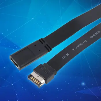 

35cm Usb 3.1 Type-E Male to Type C Female Connector Extension Wire Cable Adapter