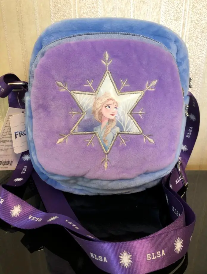 100 Genuine Disney Frozen 2 Elsa Anna plush bag Inclined shoulder bag round bag pencil box 1 100 Genuine Disney Frozen 2 Elsa Anna plush bag Inclined shoulder bag round bag pencil box 5