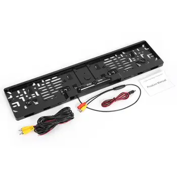 

Auto EU Car License Plate Frame Rear View Camera HD Night Vision Rear View Camera Parktronic Reverse Rear Camera With 4 IR Light