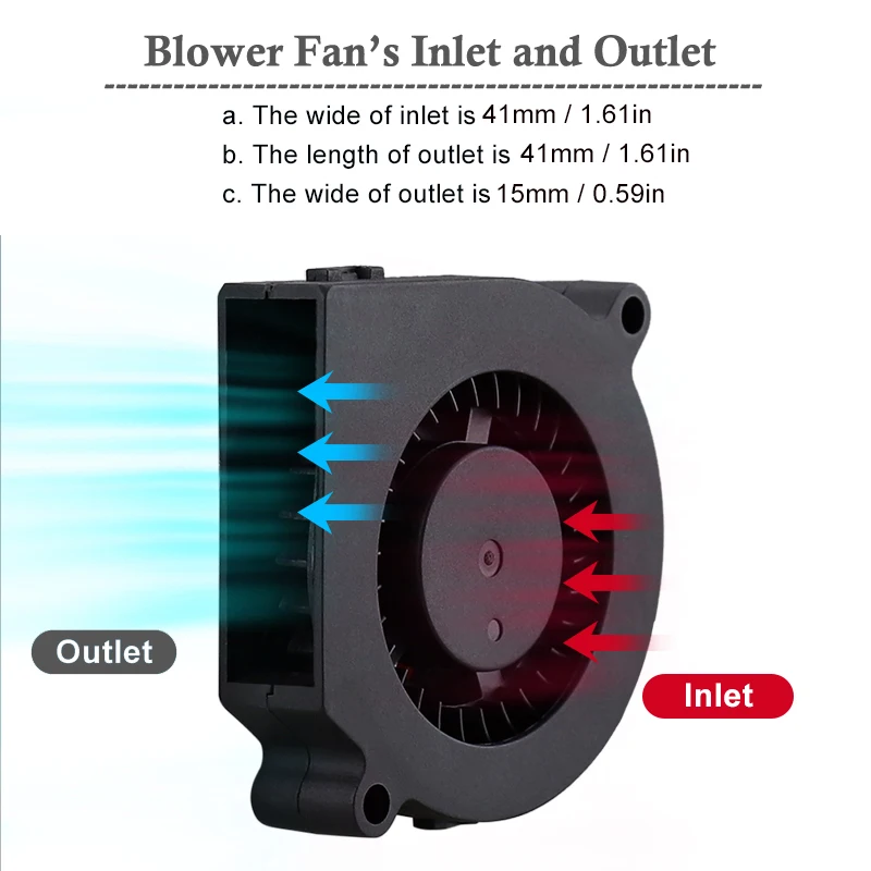 Gdstime 5v Usb 60 mm 6015 Ventilador de Refrigeração dc sem Escova Turbo Ventilador Radiador 60 mm x 15 mm Ventilador Centrífugo do Dissipador Calor Cooer 20 Peças - Imagem 2