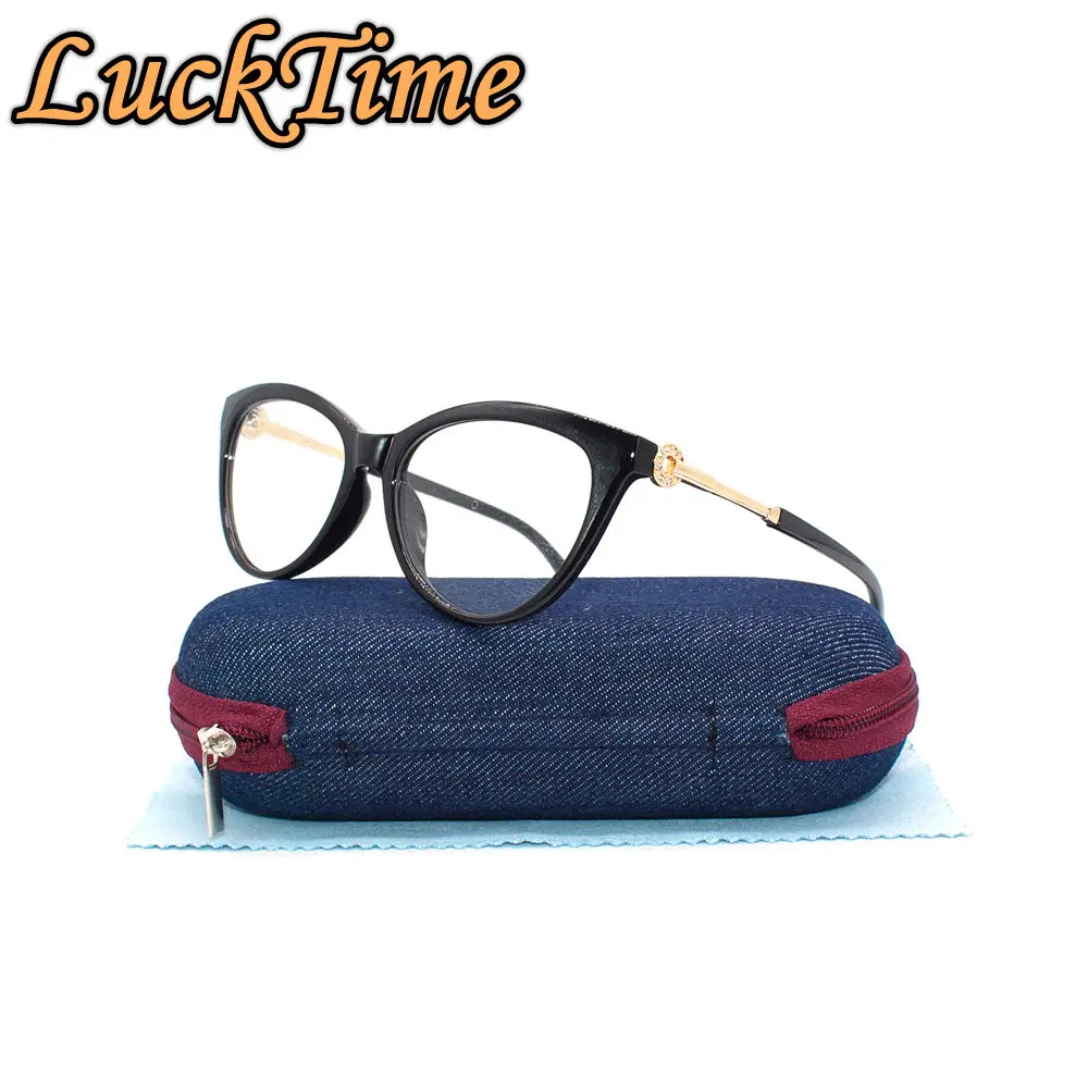 

LuckTime New Fashion Women's Eyewear Frame Exquisite Lady Myopia glasses Women Eye Frame Lucky Time Prescription Glasses #1876