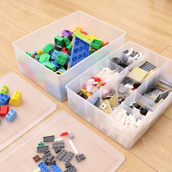 

Free Shipping 26 Grid Removable Storage Box In A Covered Storage King Tights Toy Building Blocks For Lego Plastic Storage Box