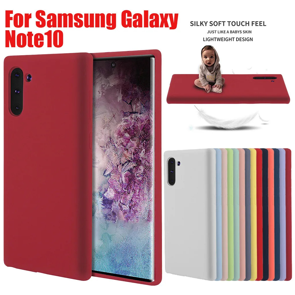 Чехол для телефона Ультратонкий силиконовый кожаный мягкий чехол для samsung Galaxy Note10 6,3 дюймов Caja del telefono movil# guahao