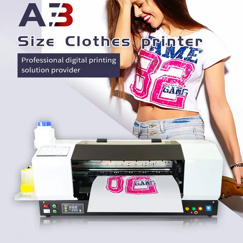 DOMSEM impresora Digital textil DTG para ropa, camiseta, ropa, tela,  Camiseta de algodón, tamaño A3|Impresoras| - AliExpress