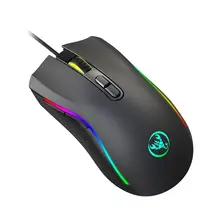 A869, 7 кнопок, 7 цветов, светодиодный, оптическая, USB, проводная, механическая, игровая мышь для геймера, офиса, ПК, ноутбука, компьютера, аксессуары
