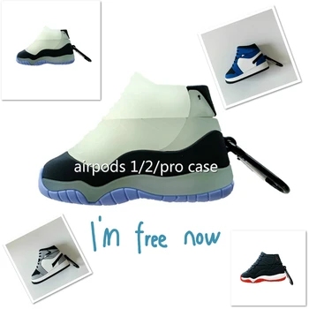 

Trendy 3D sneaker Earphone Cases For Apple AirPods case Pro 1 2 3 silicone Bluetooth Wireless Protective Cover