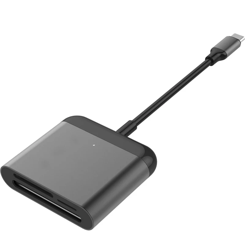 Hyper HyperDrive USB-C Pro Card Reader for UHS-II microSD, SD 4.0, CFast card- Black