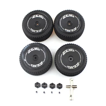 

for WLtoys 144001 1/14 Metal RC Car Spare Parts Front Tires Rear Tires Hexagonal Combiner Wheel Rim Hex