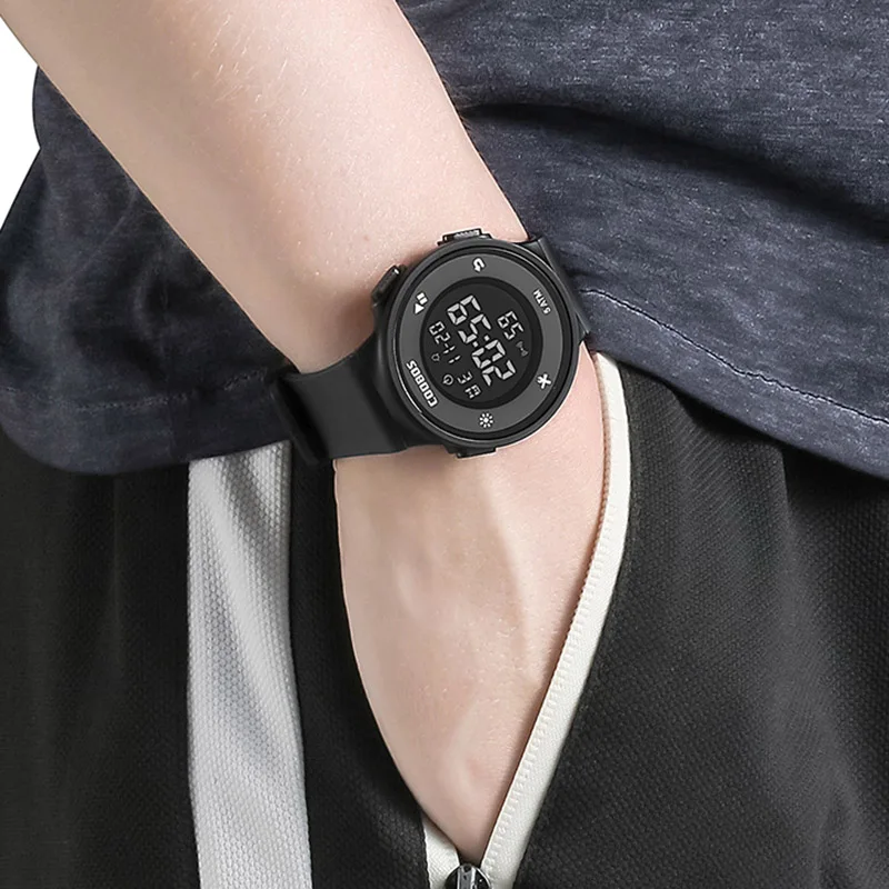 modern multi-function sports LED digital watch