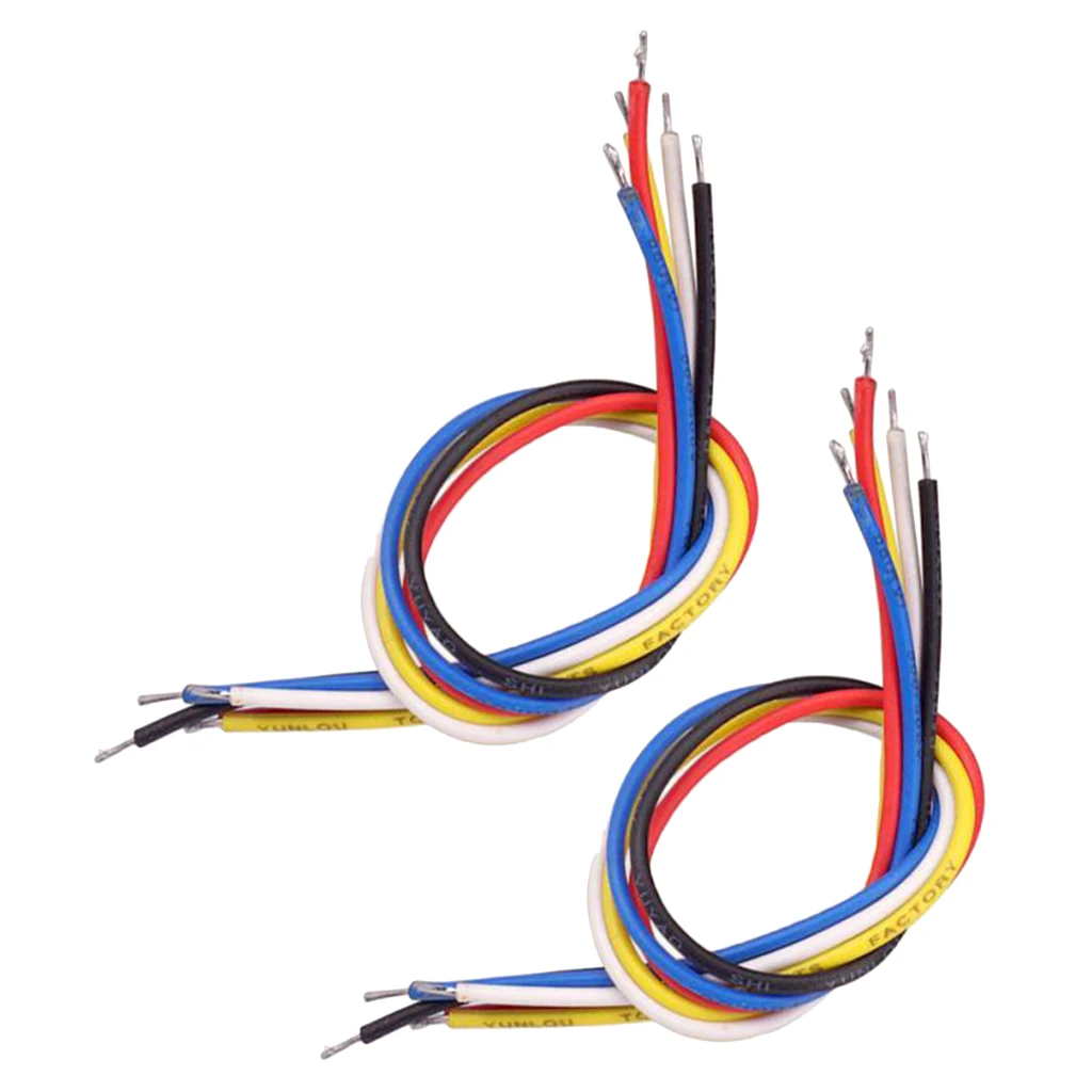 10x Electric Guitar Bass Interior Connecting Cable Circuit Line Multi 19cm