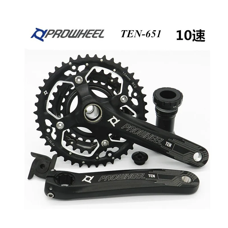 

Taiwan prowheel Ho League Ten-651-tt Hallow One-piece Crankset 42t30 Speed 10 Speed Mountain Crankset