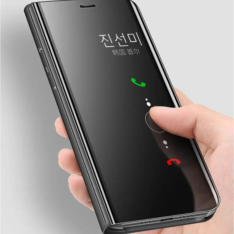 Mirror Flip Case For Samsung Galaxy A10 A30 A40 A50 A70 A80 M20 M30 J4 Plus J6 2022 S7 edge S8 S9 Plus S10 Note 10 Pro 8 9 Cover ► Photo 3/6
