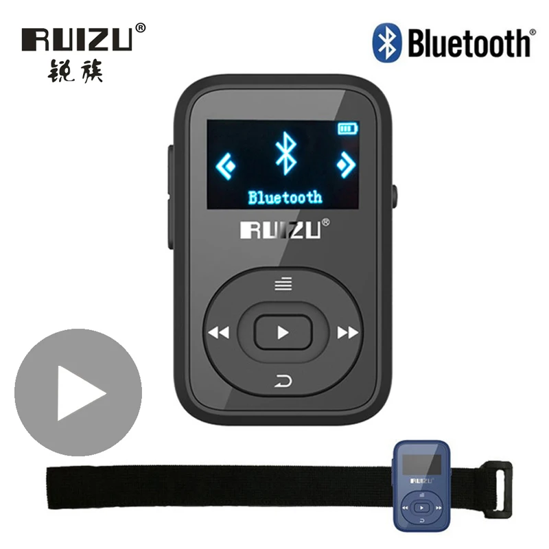 Ruizu X26 спортивный мини flac hi fi музыкальный hifi аудио мп 3 мп3 плеер блютуз для бега