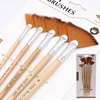 5Pcs Fan Shape Gouache Painting Pen Nylon Hair Paint Brush Drawing Art Supplies ► Photo 1/6