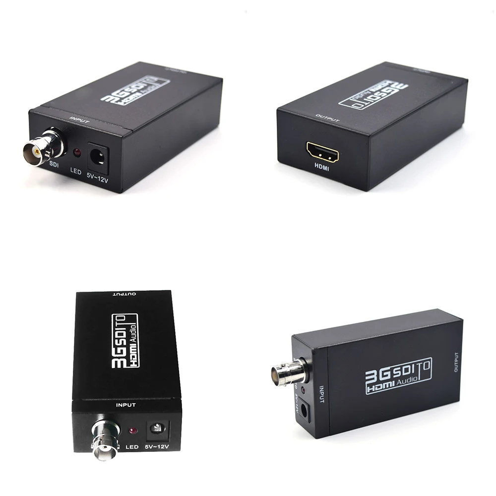 Portable MINI BNC SDI/HD-SDI/3G-SDI To HDMI Adapter Audio Converter 1080p Support HD Signal Input EU/UK/US/Australian Plug