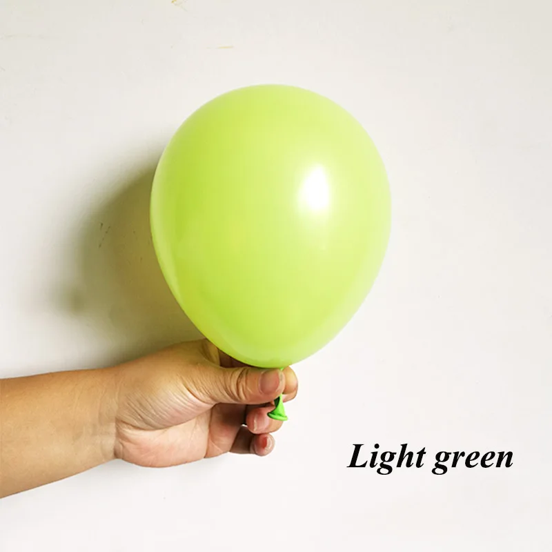 50pcs 5 inch Beige pink Latex Balloons Mini Gold Sapphire blue Party Globos Baby Shower Wedding Birthday Decorations kids Supply - Цвет: Светло-зеленый