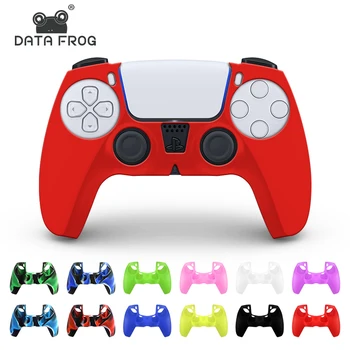 

DATA FROG Protective Cover Silicone Case For SONY Playstation 5 Soft Gel Rubber Case Cover For PS5 Gamepad For Game Accessories