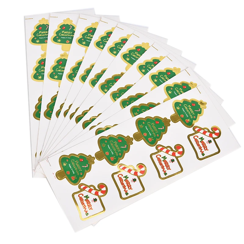 80 шт./лот Merry Christmas Tree DIY многофункциональная посылка для печенья печать наклейка Decration скрапбук этикетка для упаковки подарка