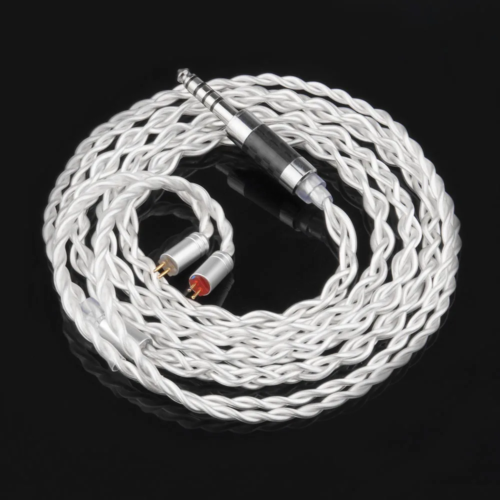 Yinyoo 7N из чистого серебра кабель 2,5/3,5/4,4 мм балансный кабель с MMCX/2pin разъем для LZ A6 sony ZS10 AS10 BA10 ZST C16 C10