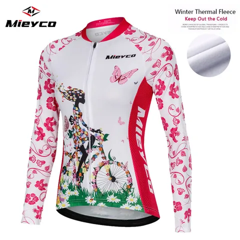 Thermal Fleece Cycling Jersey Long Sleeve 2019 Bike Shirt Reflective maillot ciclismo Downhill Cycling Shirt MTB Jersey