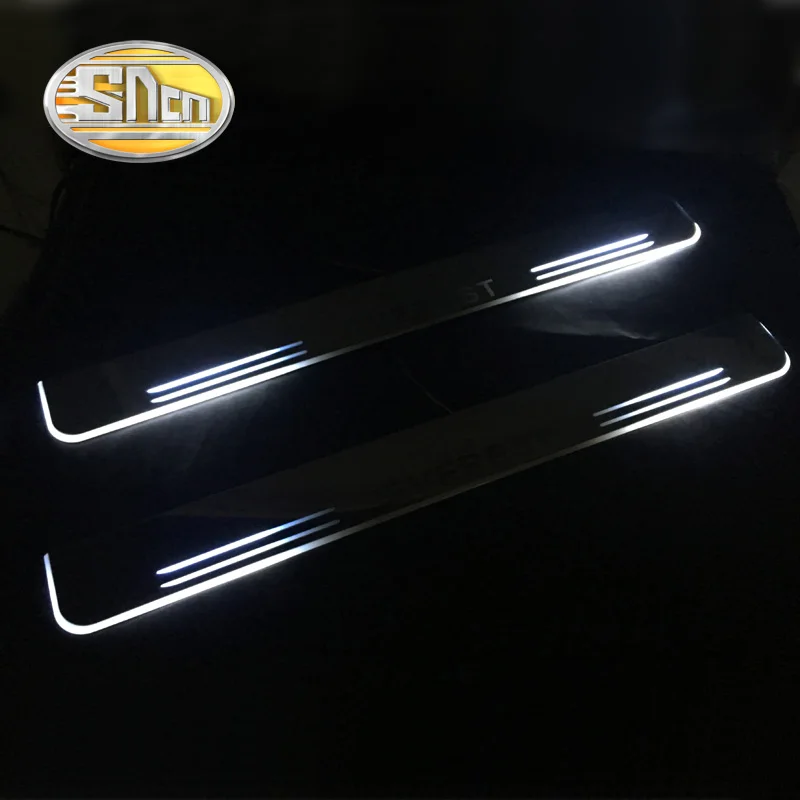 SNCN 4 шт. Автомобильная дверь с электроприводом порога для Ford Everest ультра-тонкий акриловый Динамический светодиодный приветственный свет Накладка на порог двери