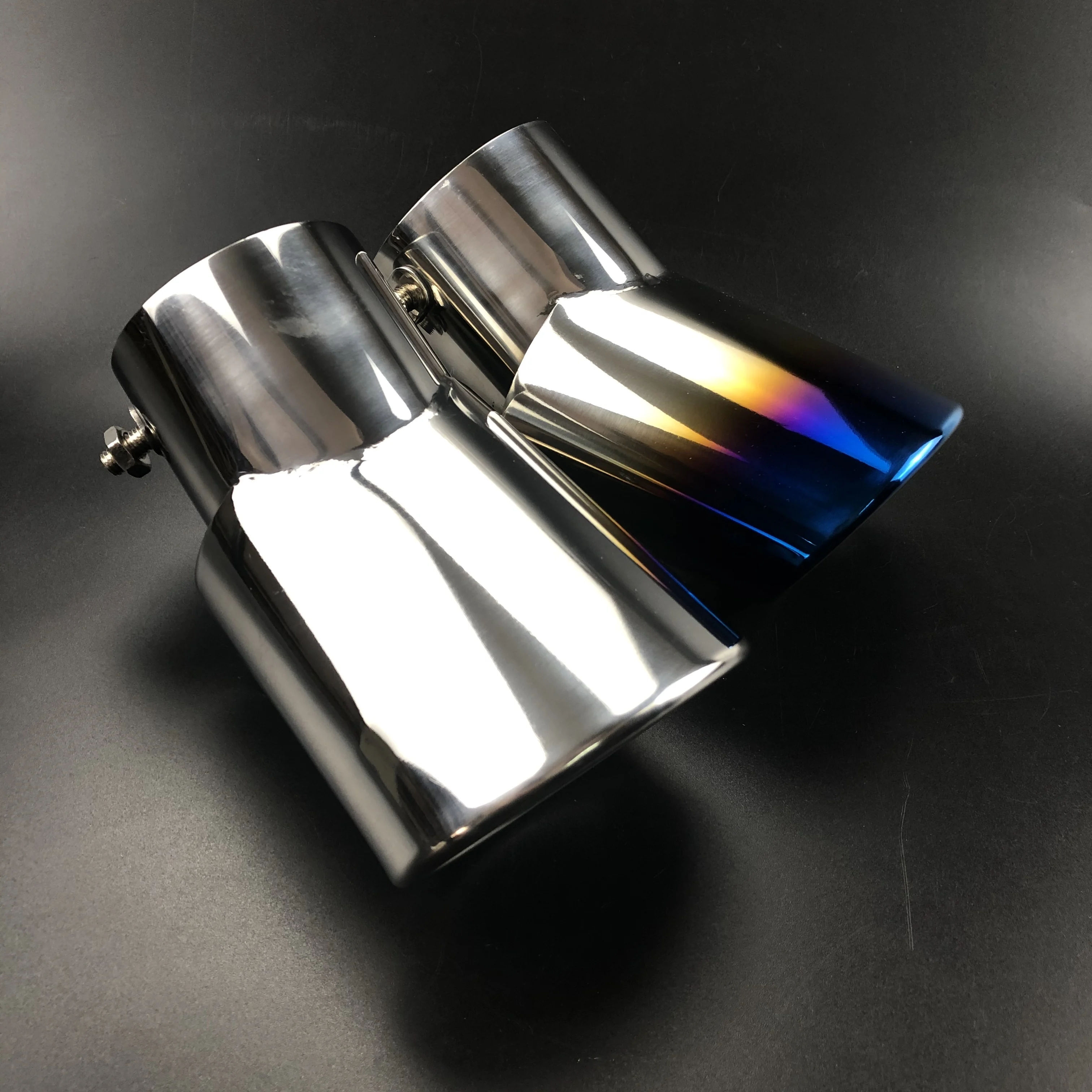 Car Stainless steel chrome exhaust tube tail pipe Case for Mitsubishi PAJERO V31 V33 V73 V93 V97 2007-exhaust pipe tip,tail pipe muffler