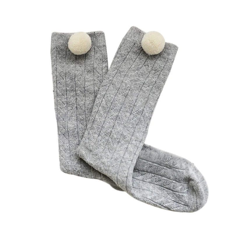 1 пара Детские хлопковые Гольфы с помпоном|baby socks|cotton baby socksbaby cotton socks |