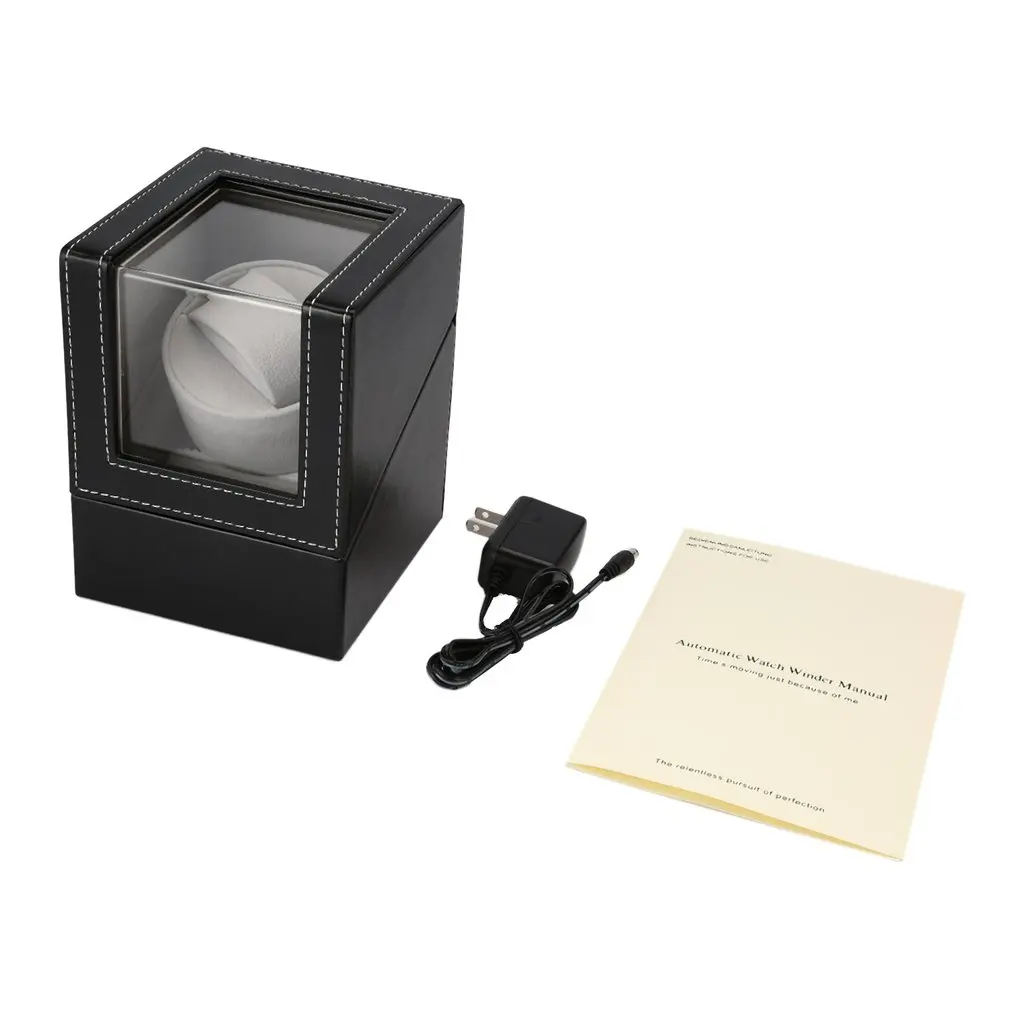 

Luxury Single Watch Winder Watch Box Plug Automatic Mechanical Watch Winding Box Shaker Holder Display Jewelry Storage Organizer